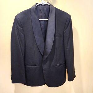 NEIL ALLYN Formal Collection Men's Black Tuxedo Blazer 100% Pure Wool Size 40S